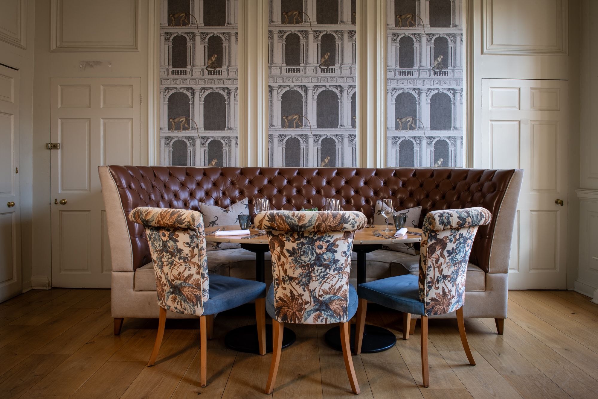 large dining area in restaurant